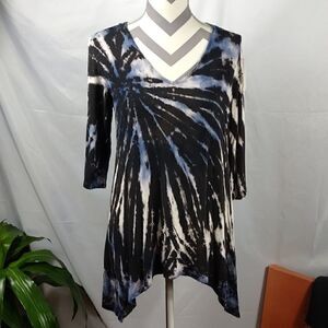 IDI By Matthew Tie Died Asymmetrical Tee